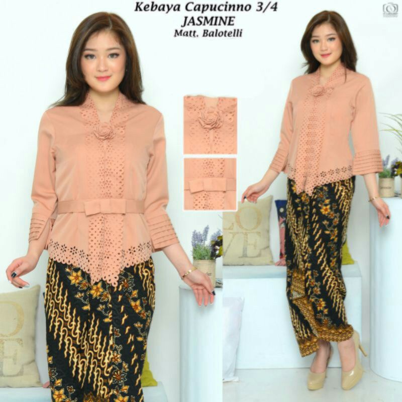 Kebaya Encim Modern Katun Laser Cut katun/baju atasan kebaya-MILO