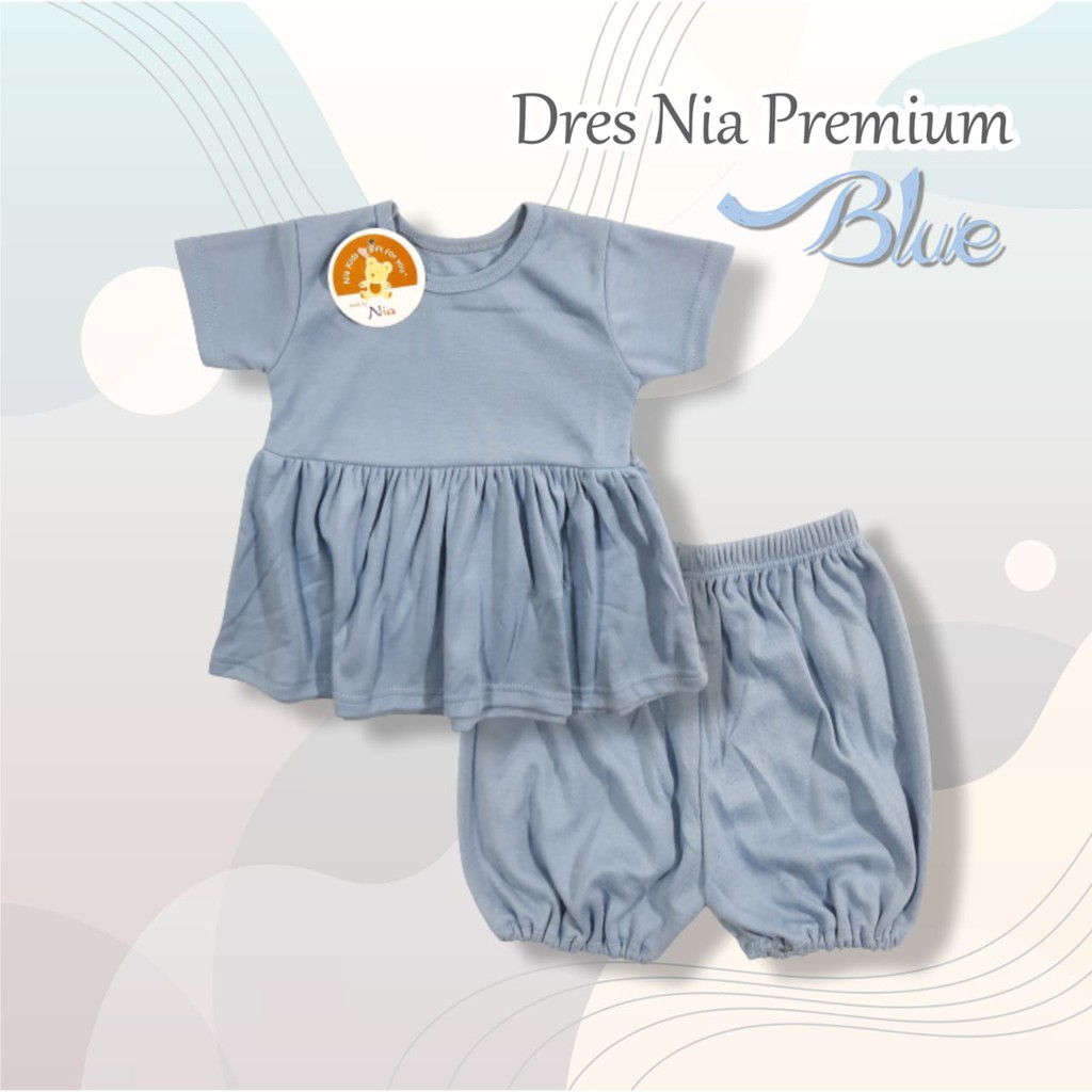 Promo !! SETELAN BAYI POLOS NIA PREMIUM-DRESS BAYI POLOS