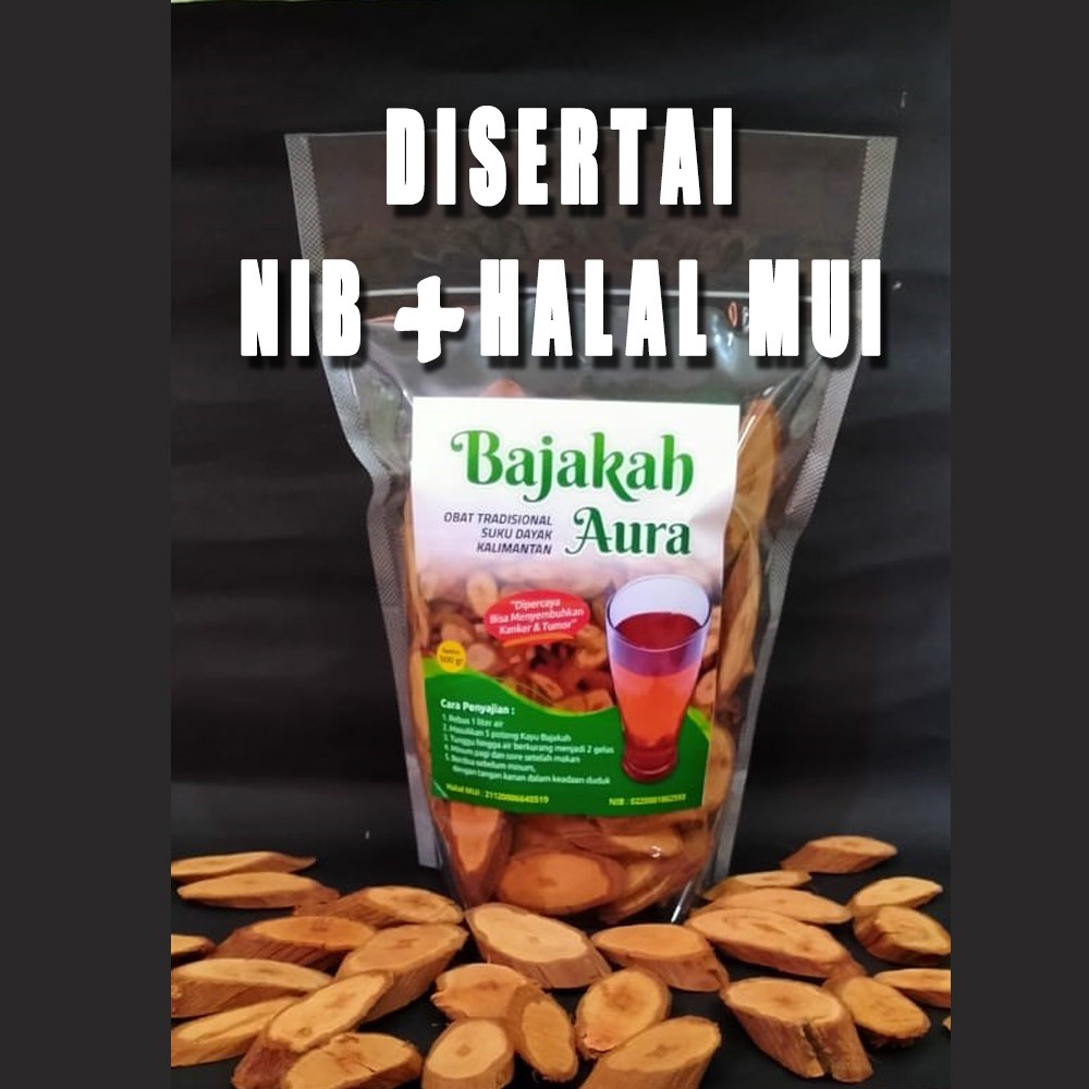 

Bajakah 500 gr disertai NIB dan Halal MUI