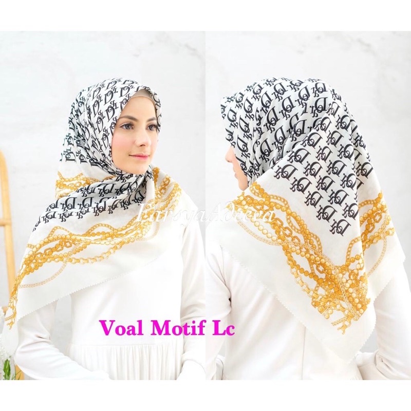 Dear Rantai Putih - SEGI EMPAT MOTIF TERBARU HIJAB SEGI EMPAT MOTIF DEENAY  LASERCUT