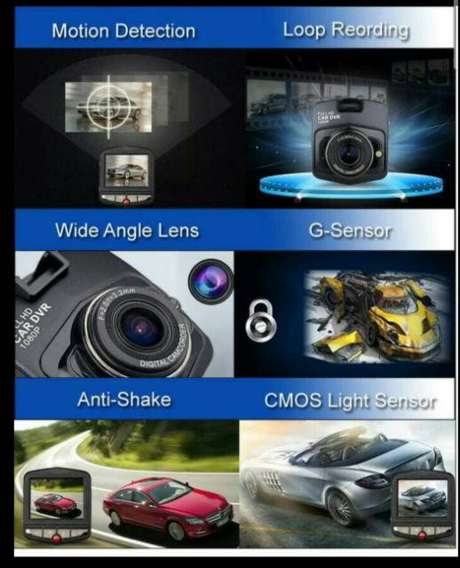 Kamera mobil DVR C900 Full HD 1080P Blackbox
