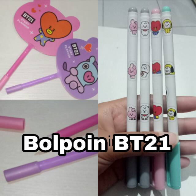 

[Readystock] Bolpoin BT21 karakter ~ bolpoin gel ~ bolpoin kipas