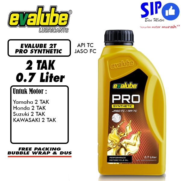 Oli samping 2 tak EVALUBE PRO SYNTHETIC 2T 0.7L (700 ml)