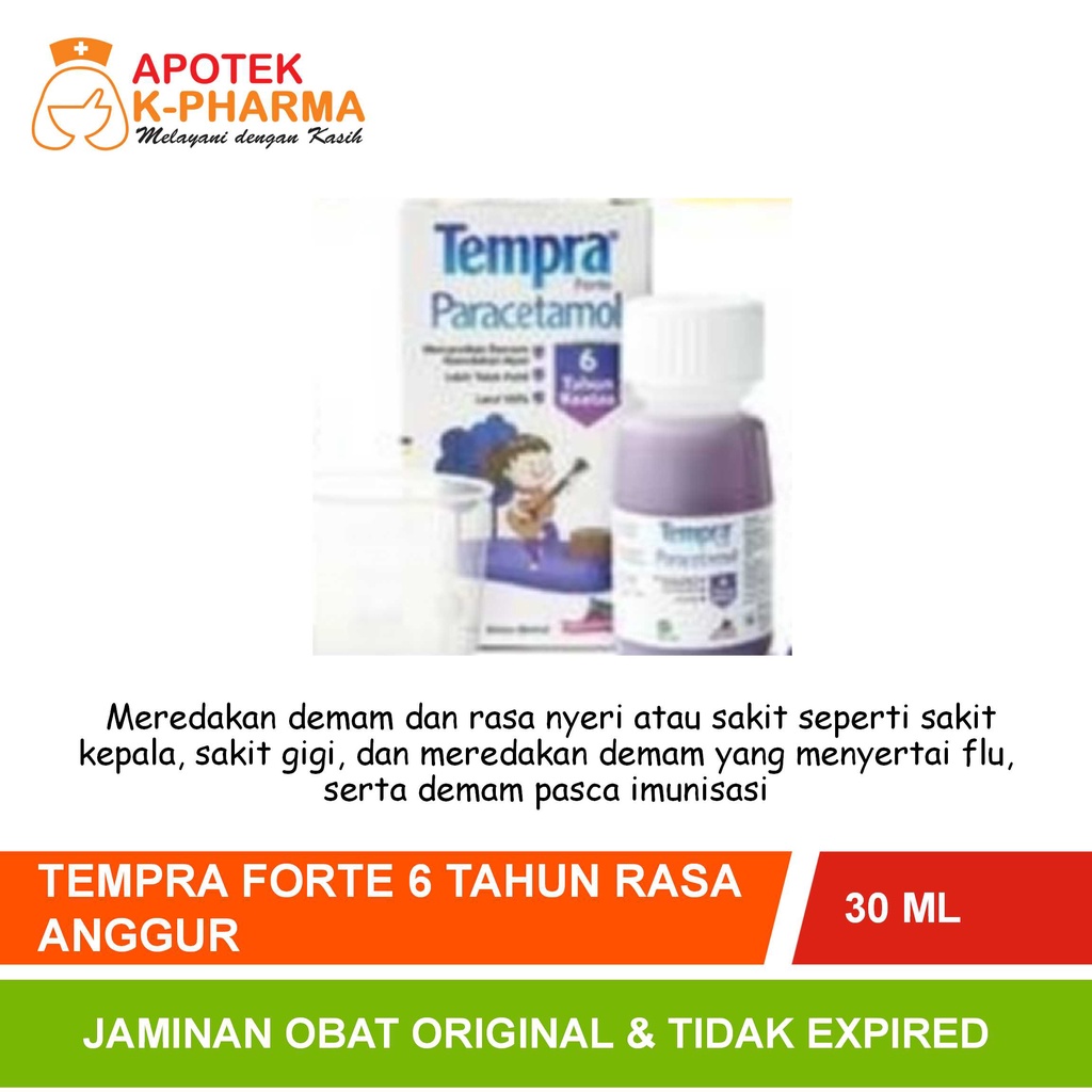 Jual Tempra Forte Sirup Tahun Rasa Anggur Isi Ml Obat Original