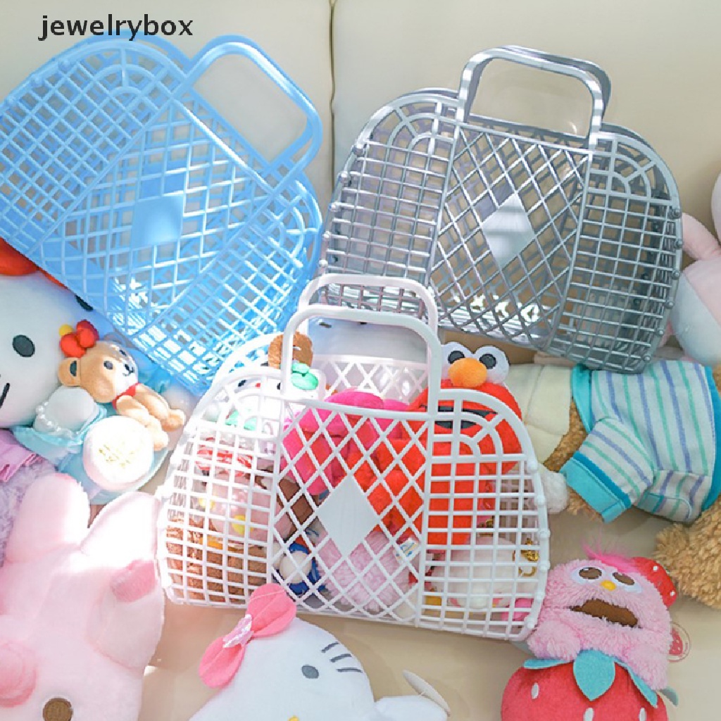 [jewelrybox] Removable Shower Basket Keranjang Mandi Plastik Kamar Mandi Berongga Cuci Keranjang Penyimpanan Butik