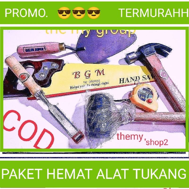 PAKET TERHEBOH ALAT TUKANG/PAKET PERKAKAS TUKANG
