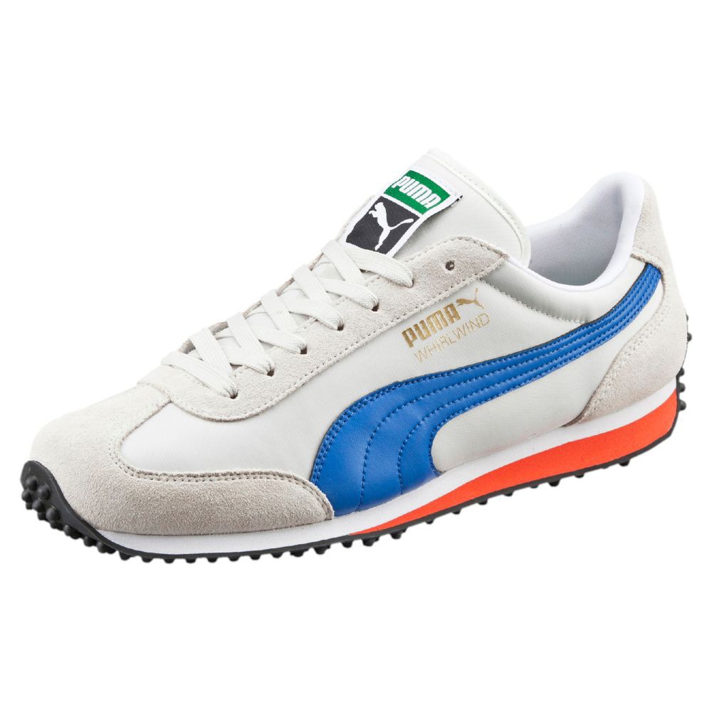 ORIGINAL PUMA WHIRLWIND CLASSIC Sepatu Sneakers Pria Warna Putih / Orange