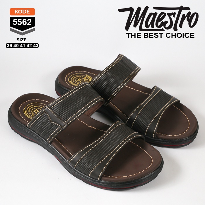 Sandal pria terbaru kekinian sendal slide cowok slop laki laki casual karet kulit dewasa selop simpel murah