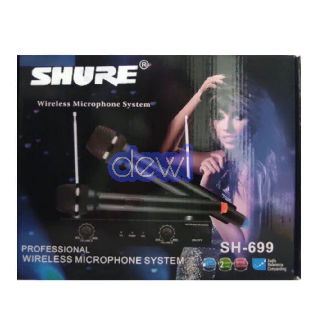 MIC SHURE SH-699 / MICROPHONE SHURE SH699 / MIC WIRELESS SHURE SH 699 / MIC MURAH UHF SHURE SH699