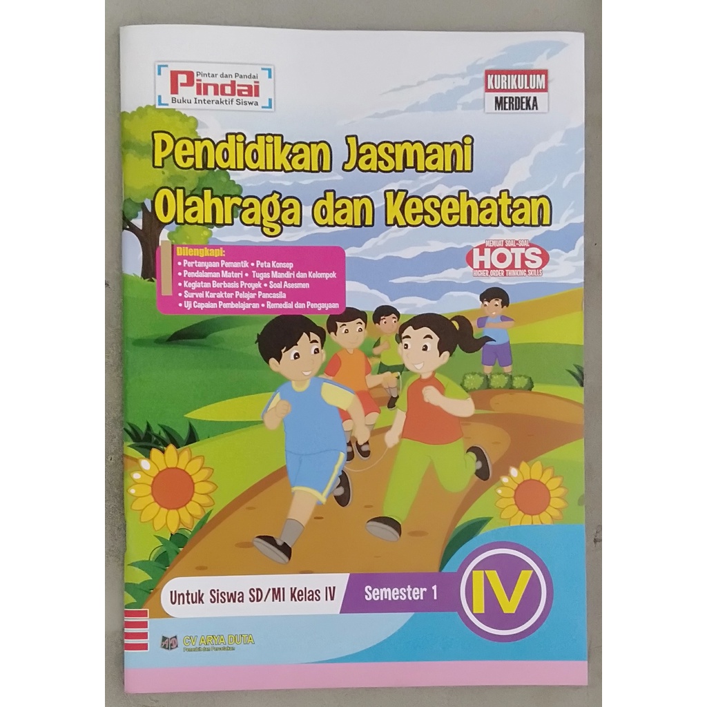 

Buku LKS Kurikulum Merdeka Hots| Pendidikan Jasmani Olahraga dan Kesehatan Kls 4 SD Sem-1
