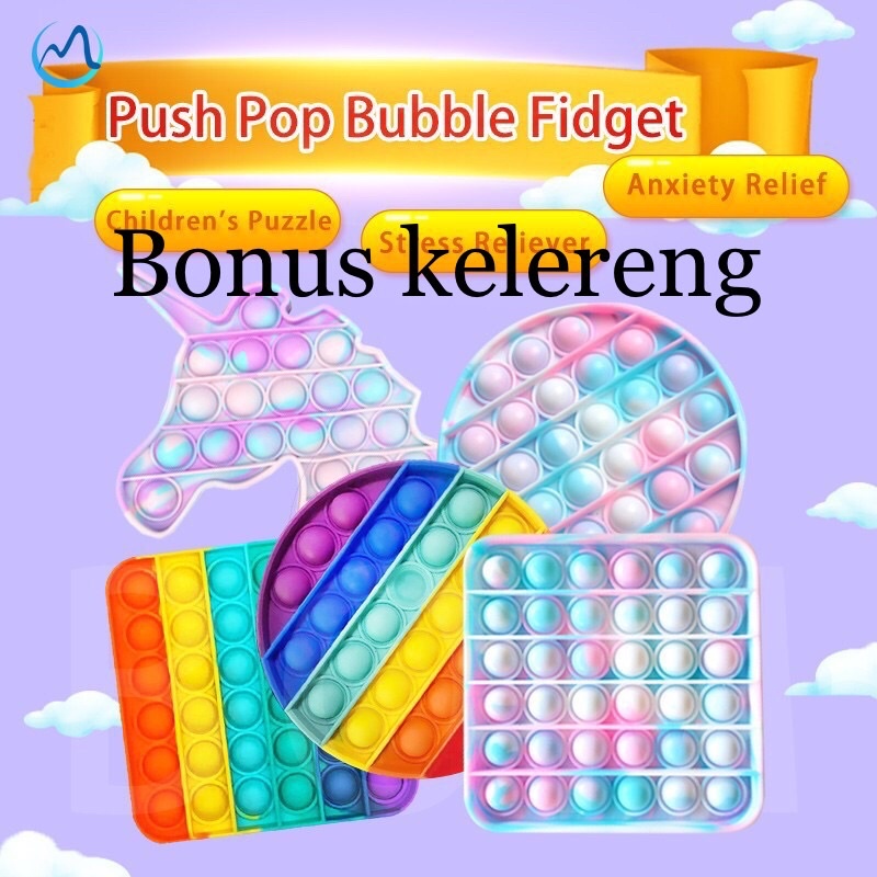 POP IT RAINBOW JUMBO / mainan silikon murah