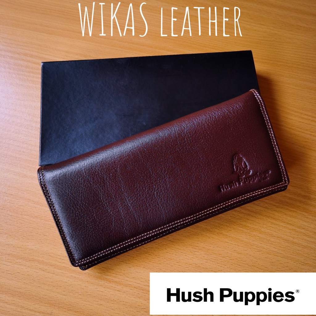 Dompet Pria Dompet Wanita Dompet Panjang Dompet Kulit Asli Dompet Hush puppies