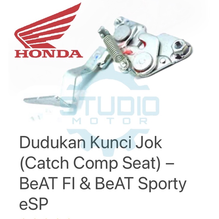 77230K25900 ENGSEL DUDUKAN / LAWAN KUNCI BELAKANG SADEL JOK Catch Comp Seat BEAT FI / BEAT ESP K25 ORIGINAL