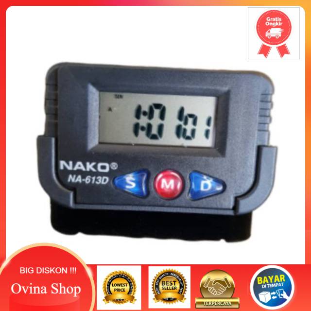 TERLARIS Jam Digital Mobil Original . Jam Digital Kecil . Jam digital Original