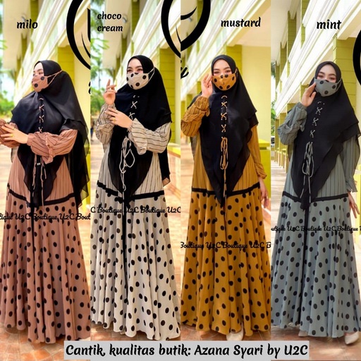 AZANA BY U2C (GAMIS SYARI, GAMIS PESTA, GAMIS CANTIK)
