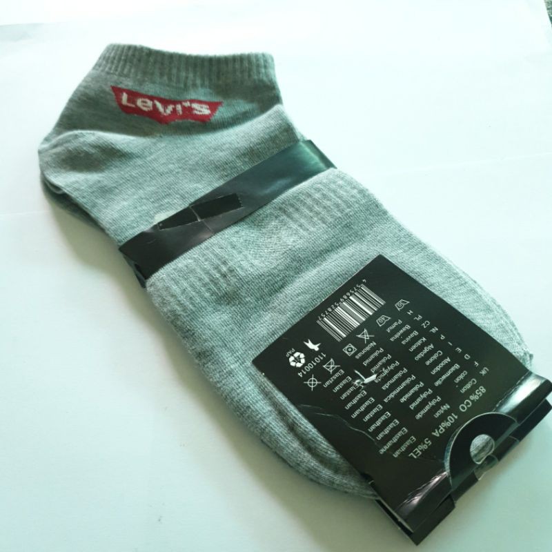 Kaos Kaki Levis Pendek Pria Wanita Casual Olahraga Sport