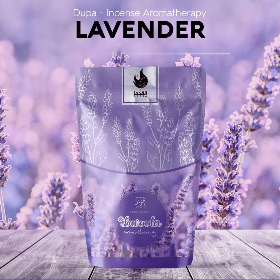 Dupa Kerucut Bukhur Qodha LAVENDER Buhur Gaharu Qodha Aromaterapi