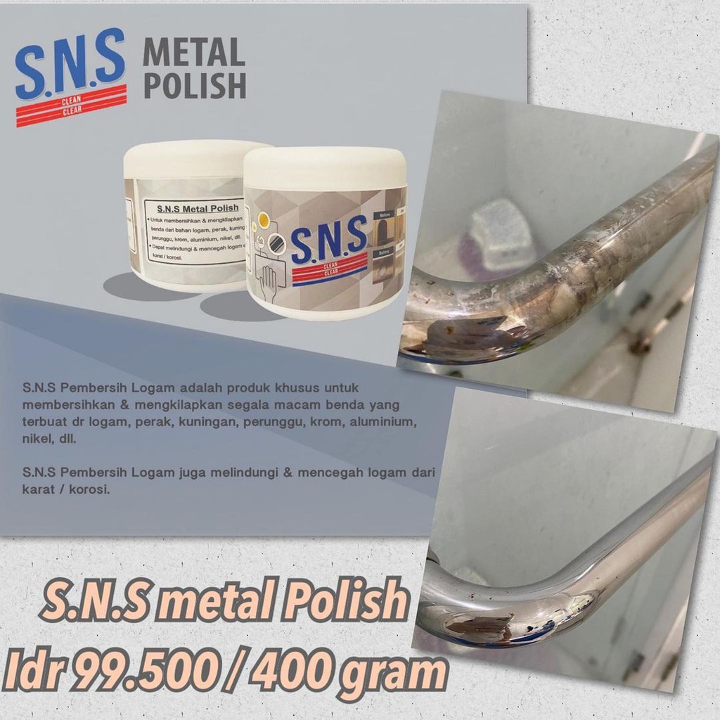 SNS metal polish pembersih