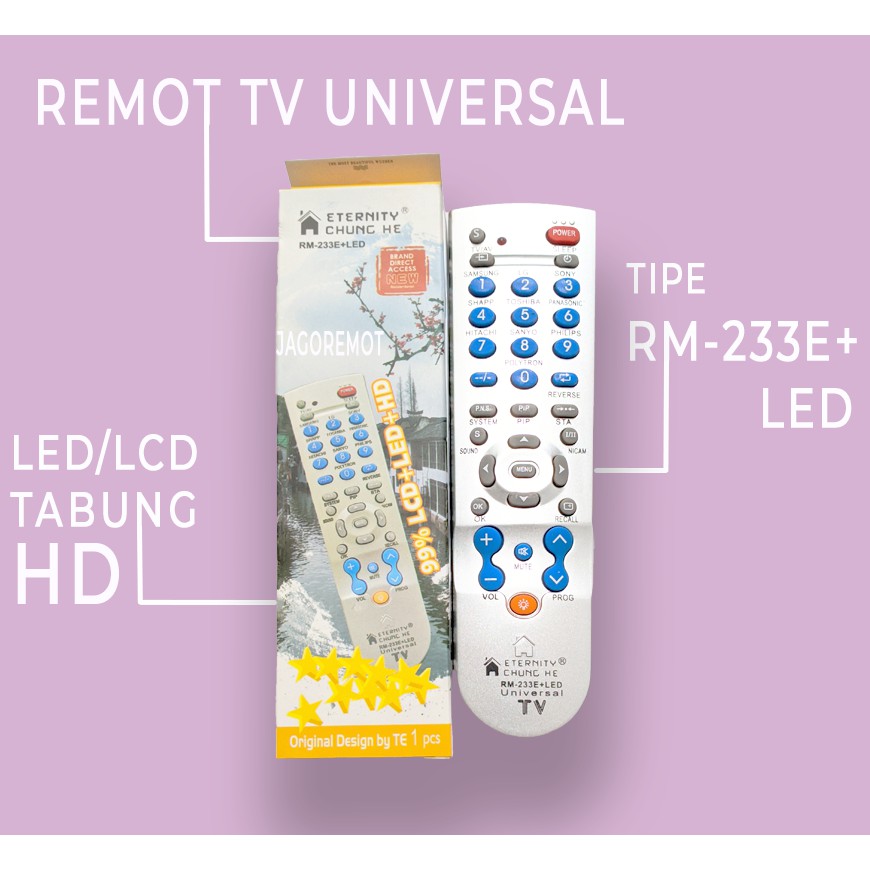 REMOT TV UNIVERSAL  TABUNG (SETTING)