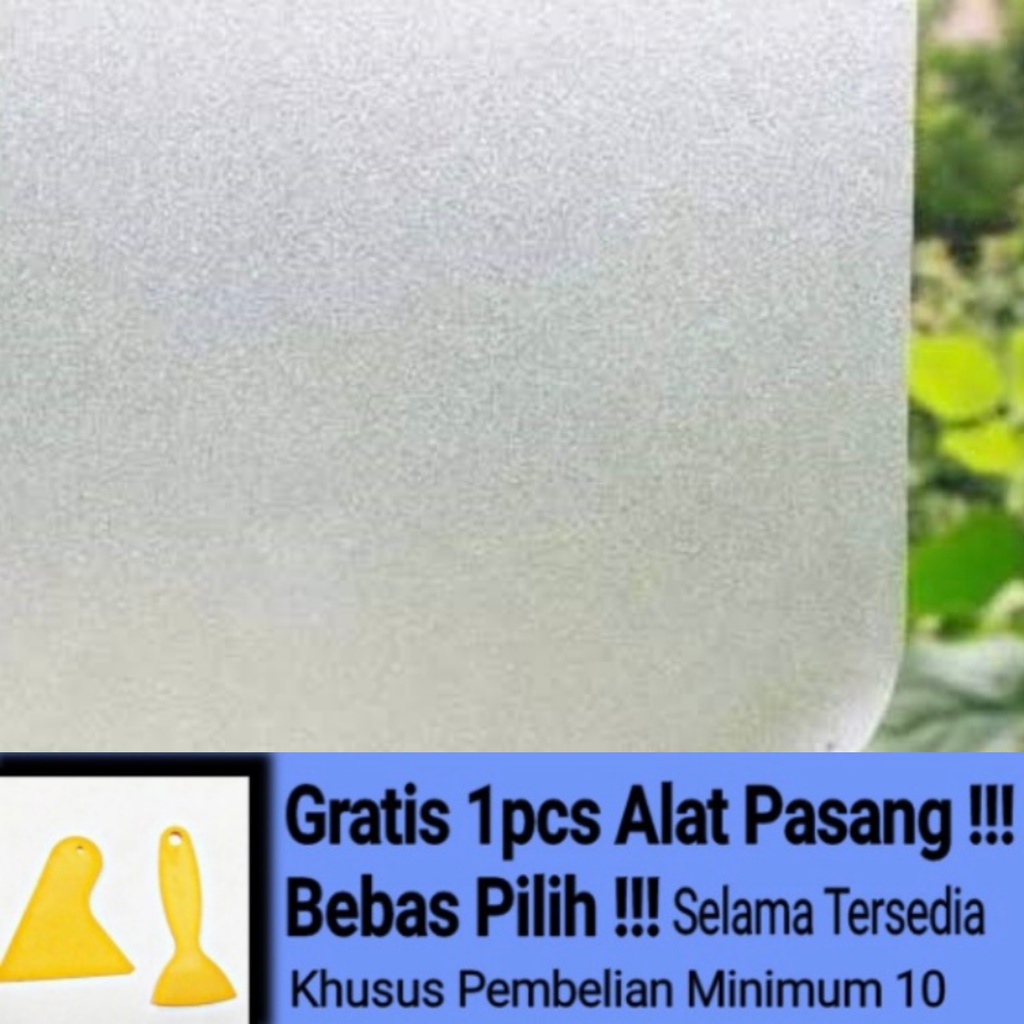 Stiker | Stiker Kaca Sandblast | Stiker Kaca Motif Polos Buram