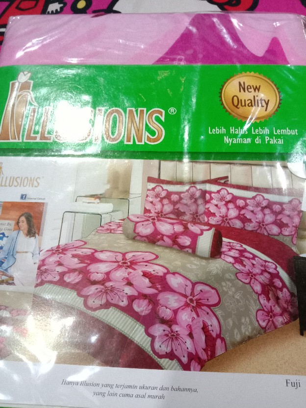 Illusions Sprei King Bantal 2 (180x200) - Daisy