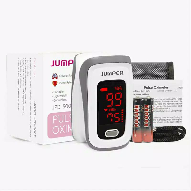 JUMPER FINGERTIP  PULSE OXIMETER ALAT CEK KADAR OKSIGEN DALAM DARAH ORIGINAL Sesuai Gambar