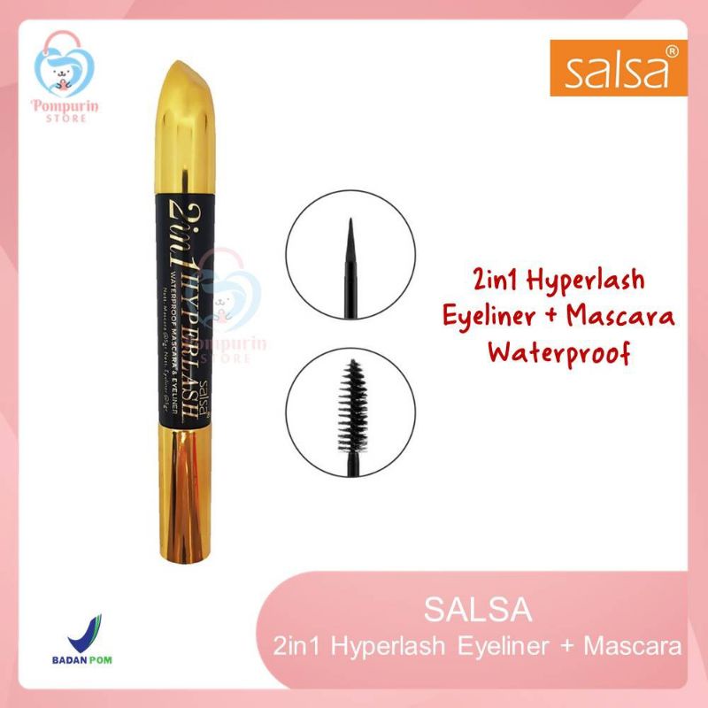 Mascara Eyeliner 2in1 Salsa Waterproof