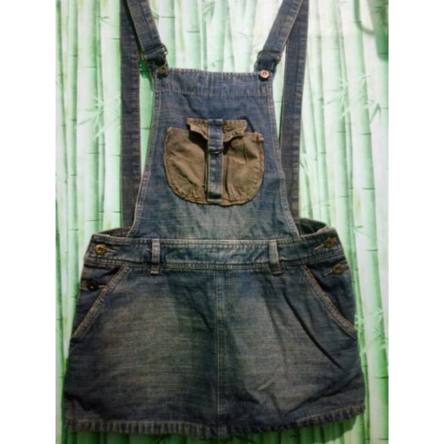 Overal Jeans Pendek (PRELOVED)
