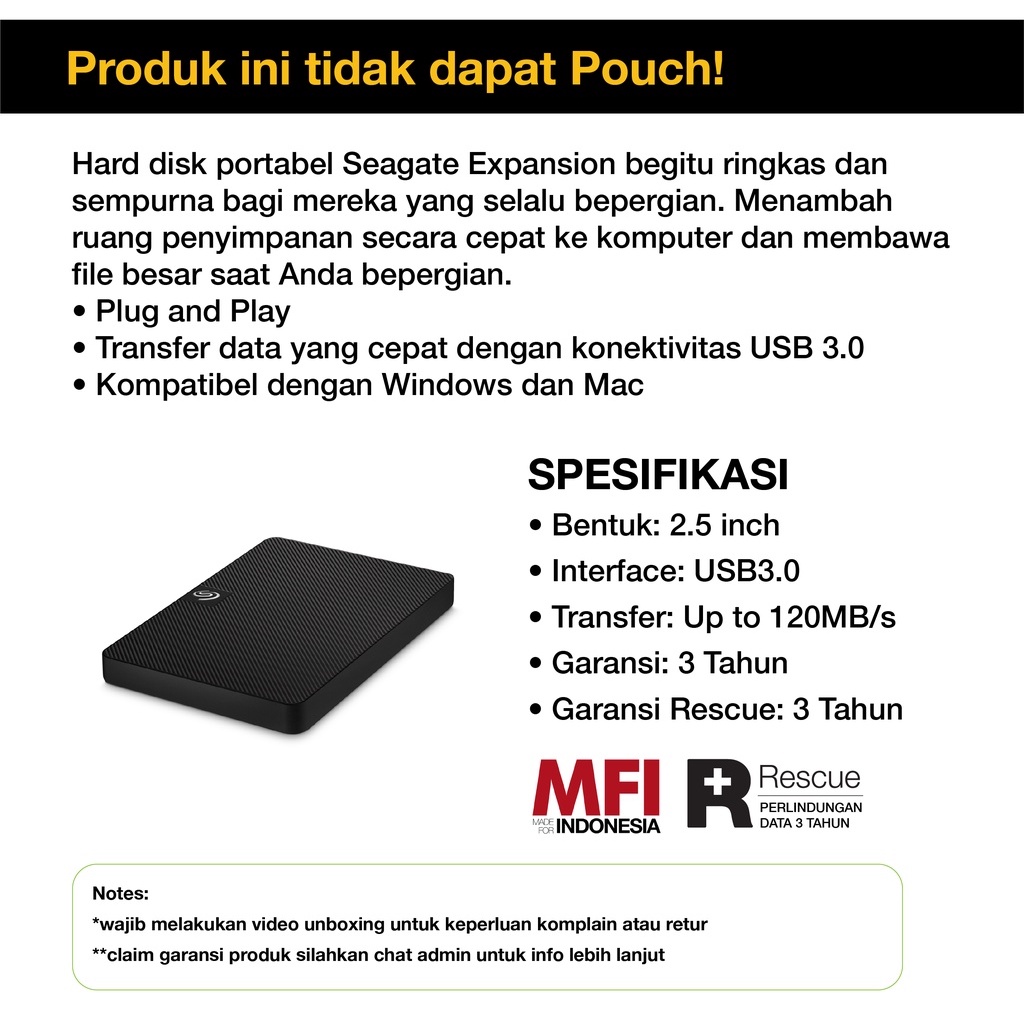 Seagate Expansion Hardisk Eksternal