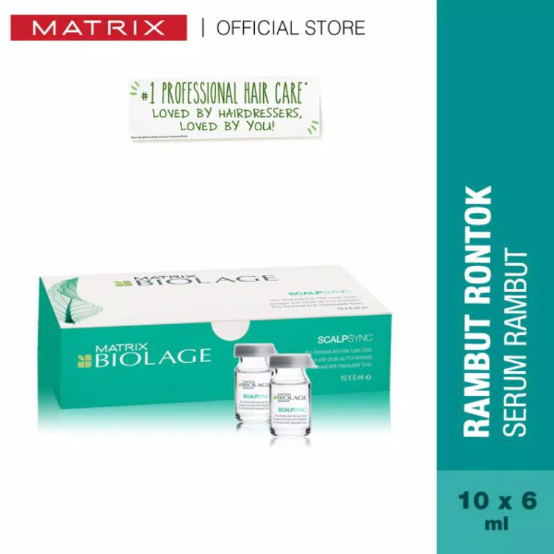 Matrix Biolage Aminexil 1 Box isi 10 Anti Serum Rambut Rontok