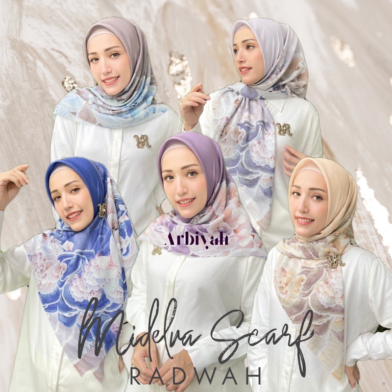 Radwah original❗️Midelva Scarf - Bisa Packing Box