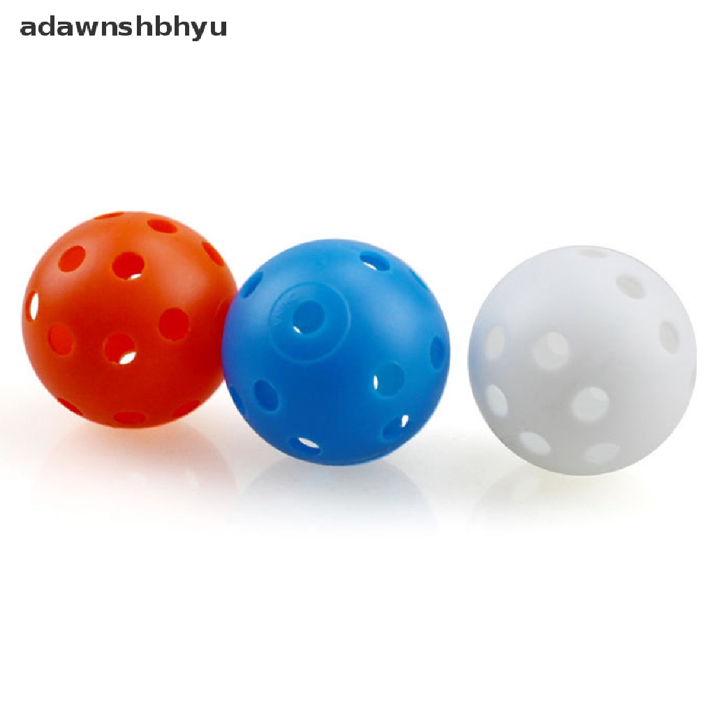 Adawnshbhyu 10Pcs Bola Golf Indoor Outdoor Whiffle Airflow Bola Latihan Golf