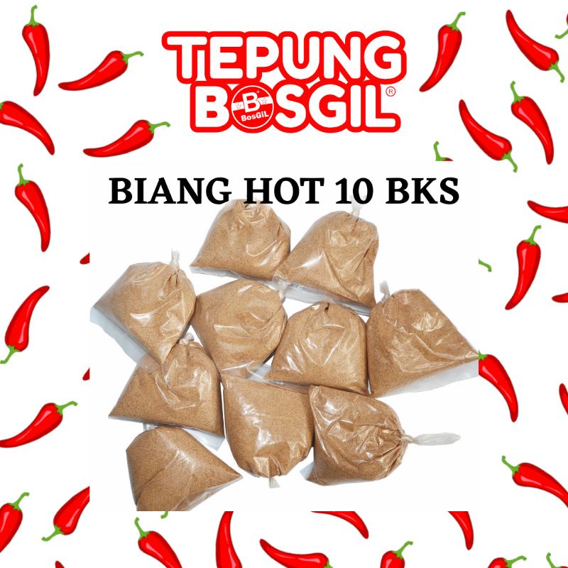 Tepung Premium biang Fried Chicken extra pedas berat 70gram isi 10 bungkus