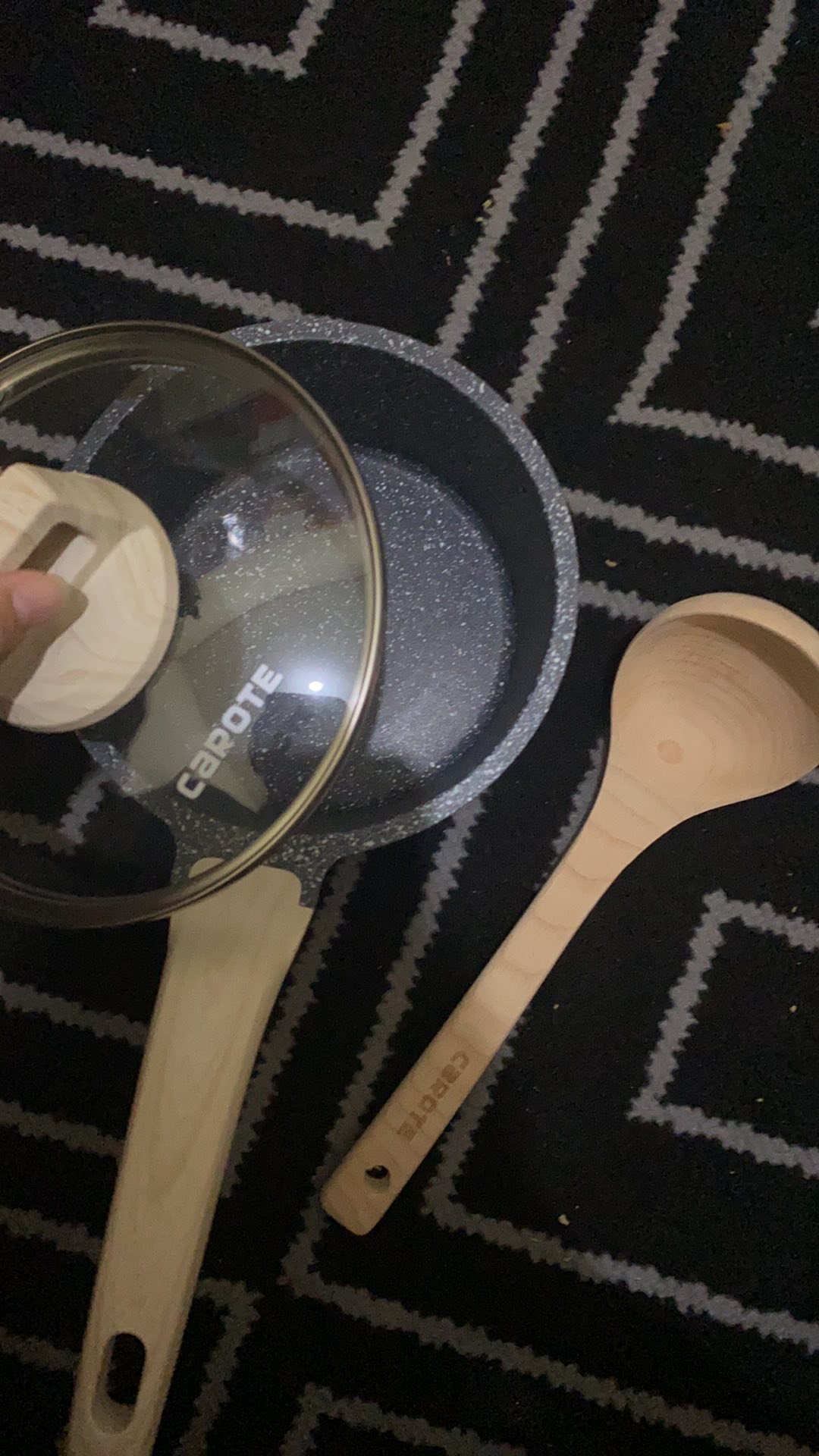 Carote Essential Woody Panci Susu Anti Lengket 16/18cm  Lengkap Dengan Tutup