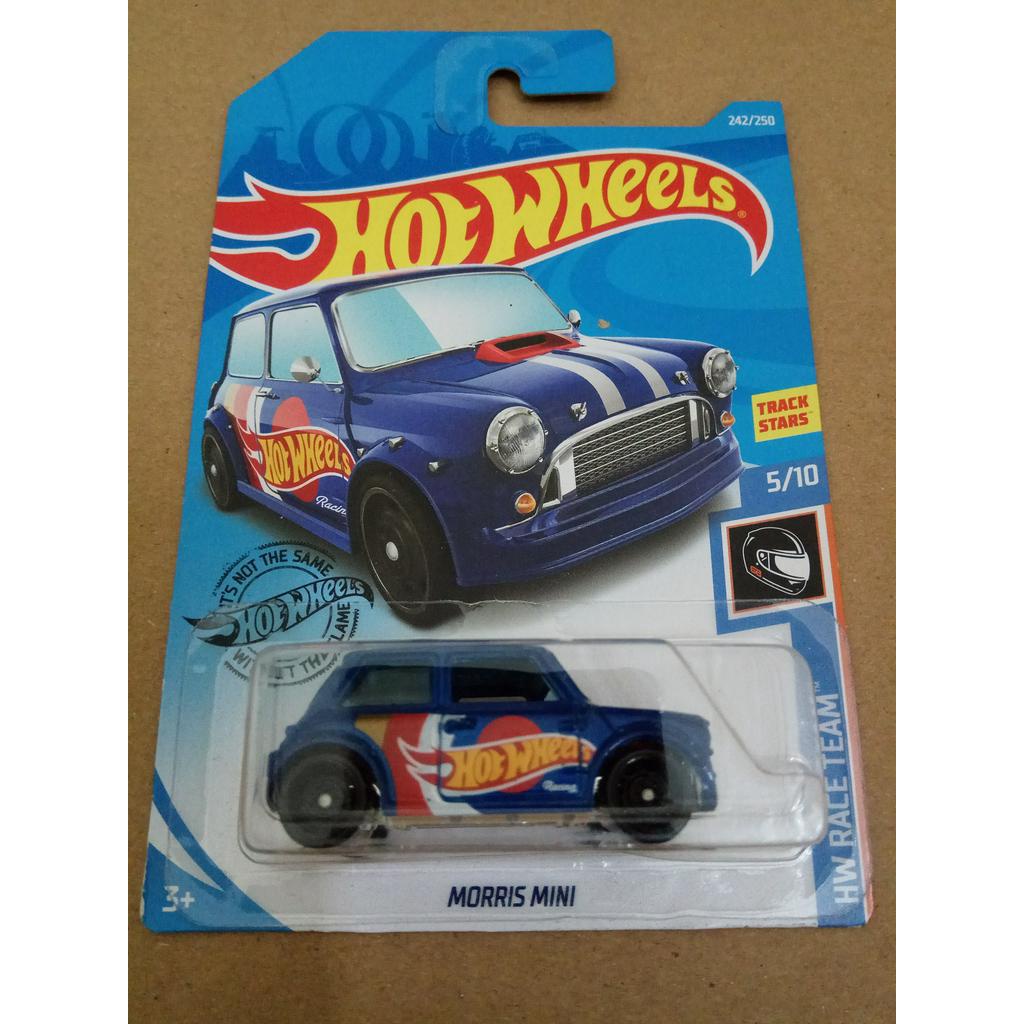 Hot Wheels - Morris Mini Blue Tampo Hot Wheels HW Race Team Track Stars