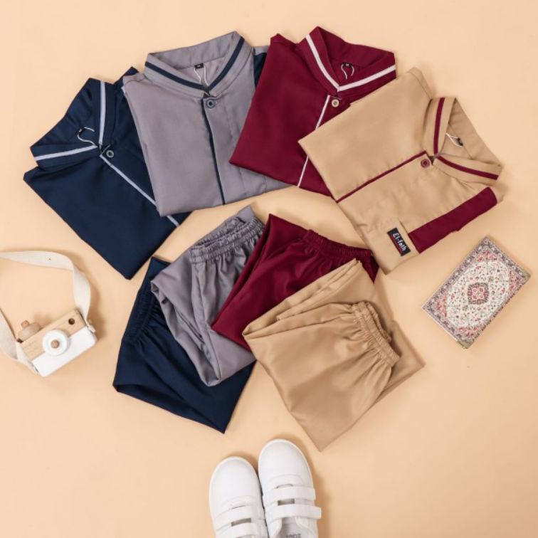 Setelan Koko Anak Al-Qorni (By El-fath Original) "ZMK.19Au22ᵞ"