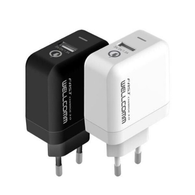 Charger Wellcomm 3.0 Fastcharge Charger Samsung Oppo Xiaomi Asus Iphone vivo Fastcharging Charger
