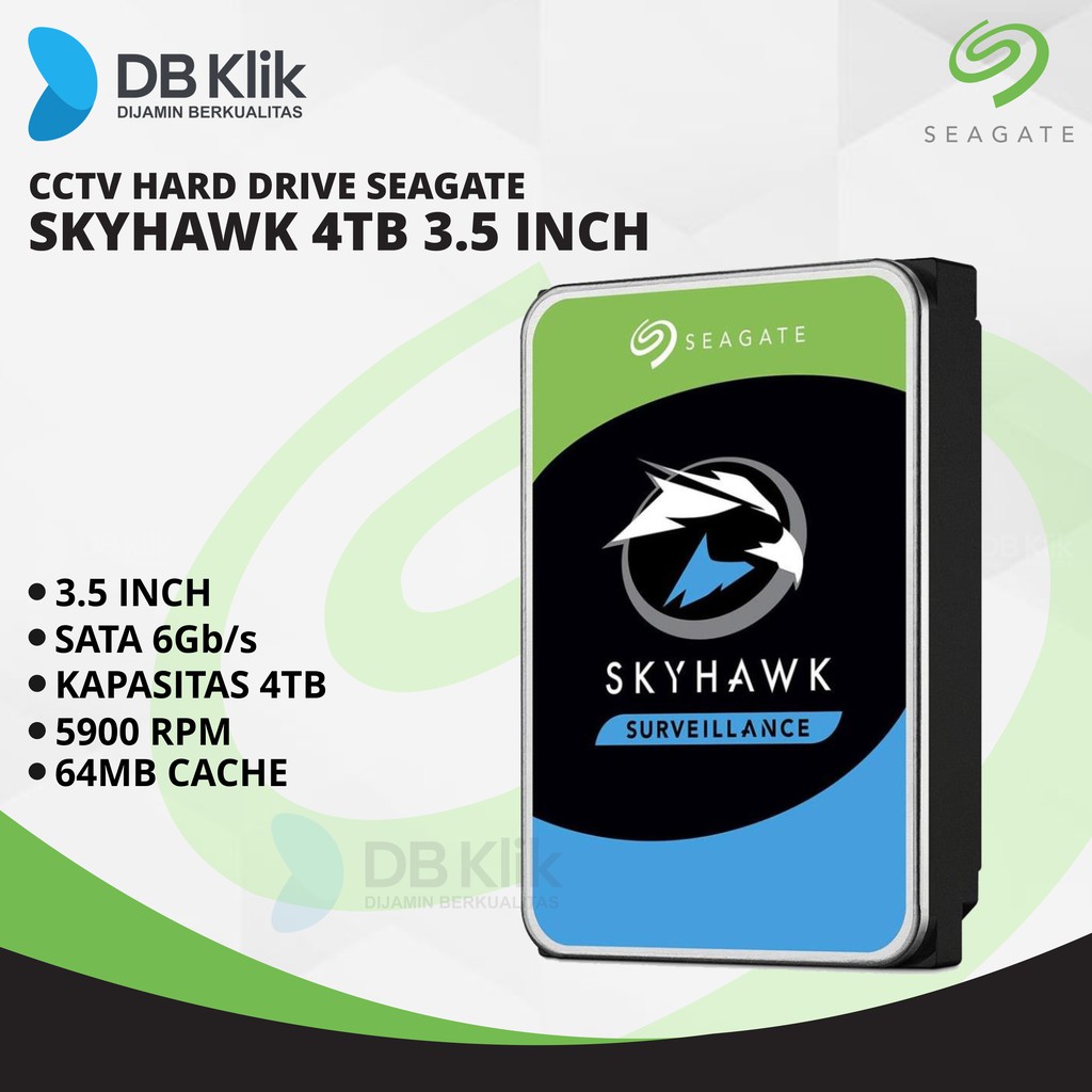 Hardisk Seagate Skyhawk 4TB 3.5 inch khusus CCTV