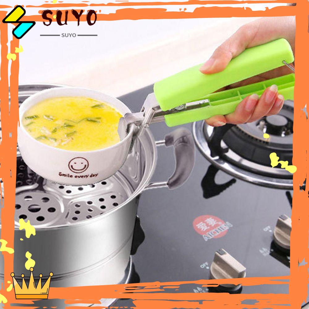 Suyo Alat Penjepit Mangkok / Panci Panas Bahan Silikon
