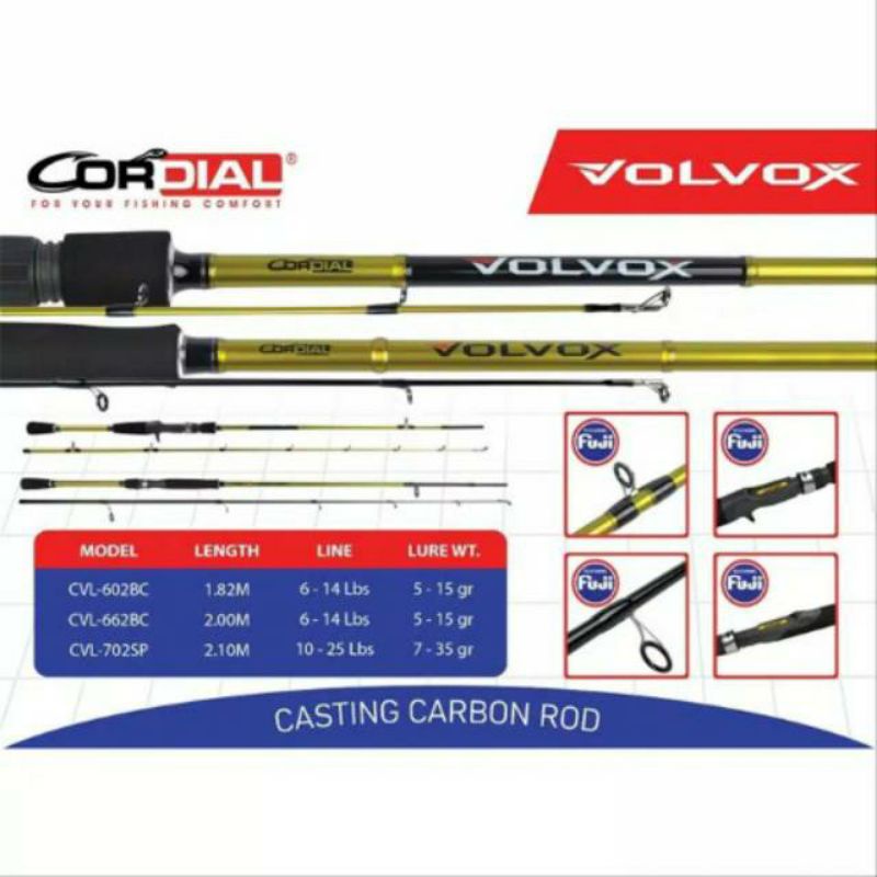 Joran BC Cordial VOLVOX 602BC 662BC | Toman | Gabus