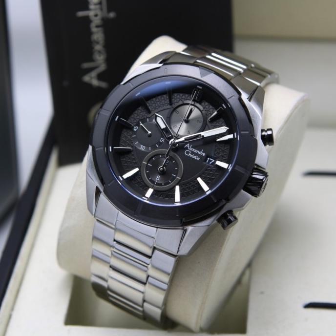 [ ORIGINAL ] Jam Tangan Pria / Cowok Alexandre Christie 6596 AC 6596 Termurah