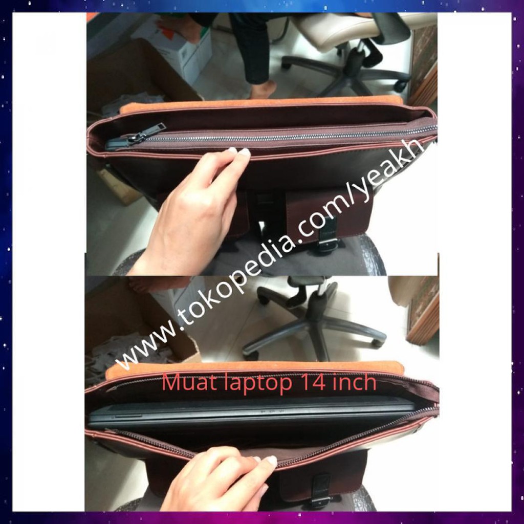 Tas Selempang Kantor/Kerja Pria Ishiya-Futsu (3 In 1 Impor