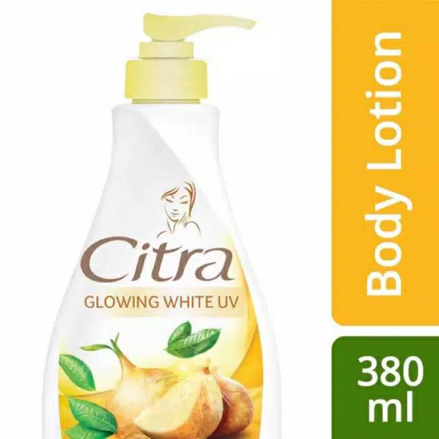 CITRA BODY LOTION PUMP 380 ML GLOWING WHITE UV PEARLY WHITE UV