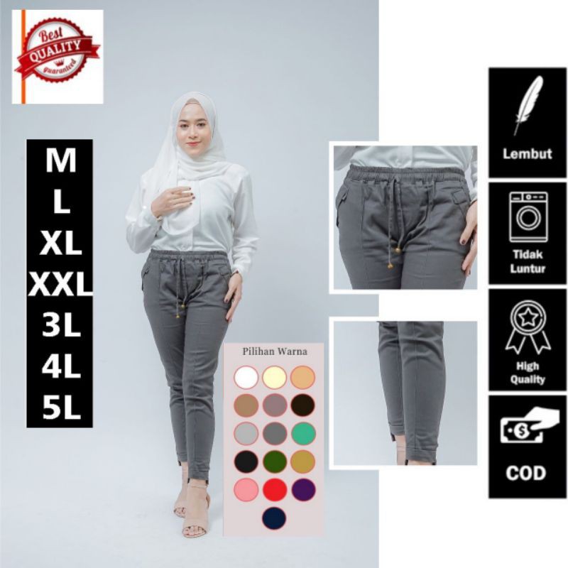  CELANA  BAHAN WANITA  JUMBO BAGGY PANTS KEKINIAN  2022  