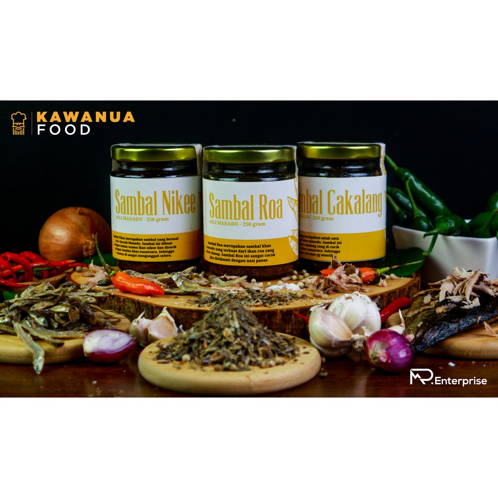 

Paket 3 Sambal (Roa, Cakalang, Nike Manado/Teri)