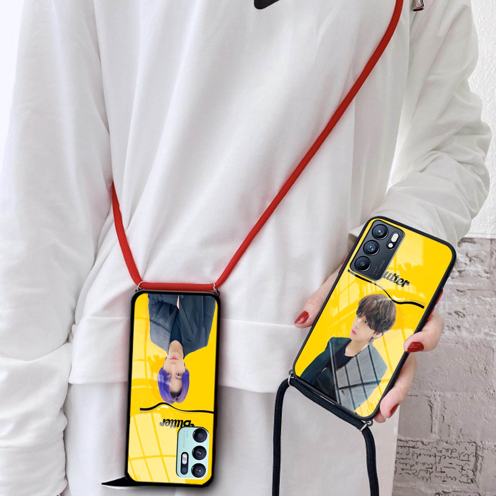 Softcase Kaca Tali For Oppo A16 [KT 01] - Softcase Oppo A15 - Case Oppo Reno 5F - Casing Hp Oppo A5s