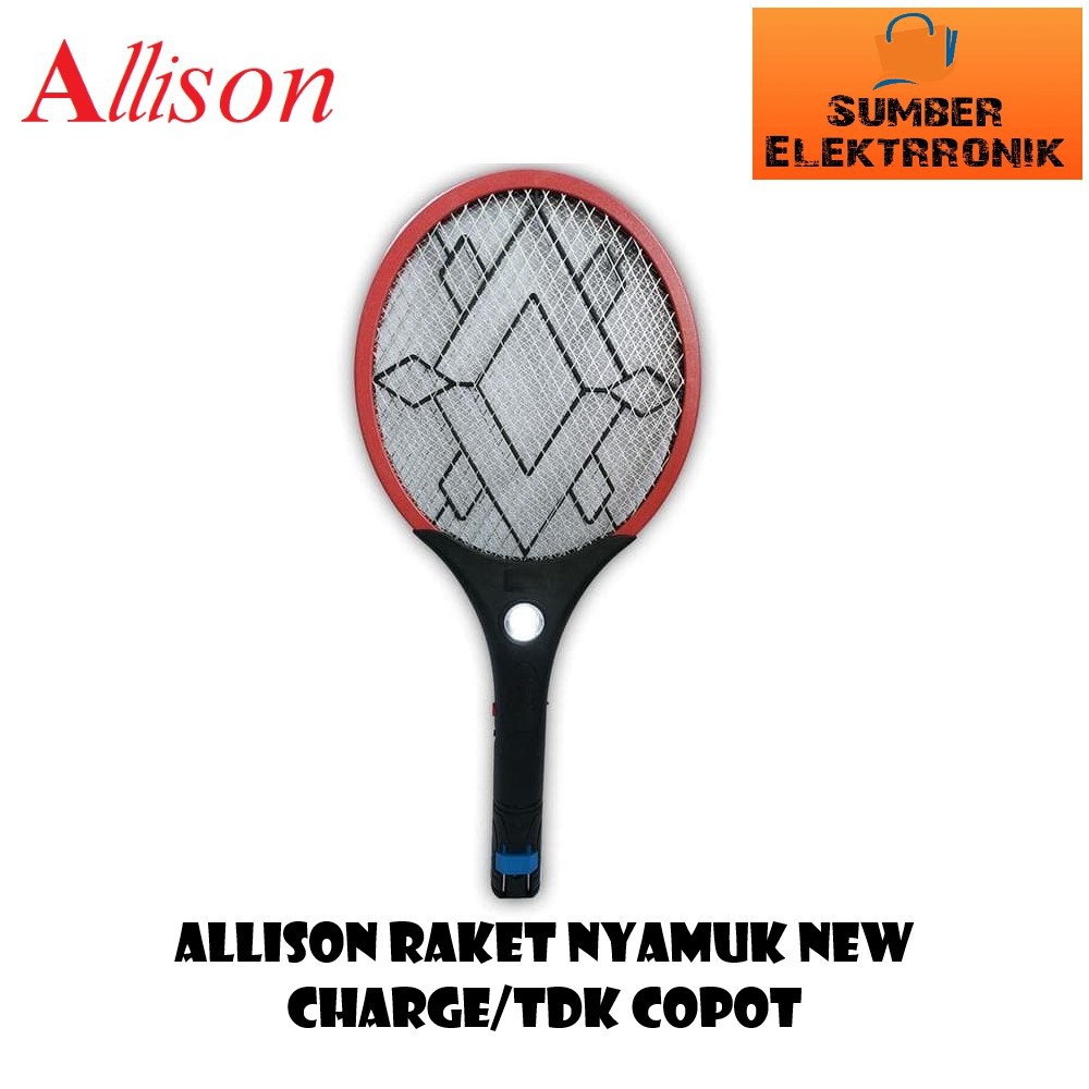Raket Nyamuk Allison TS New Plus Senter Tidak Bisa Dilepas - Charge Listrik