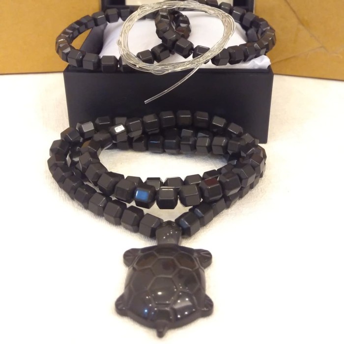 Alsyva Kalung Gelang Black Jade