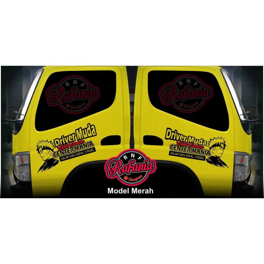 Sticker Pintu truk naruto driver muda sejuta saudara center mania cutting stiker part 1