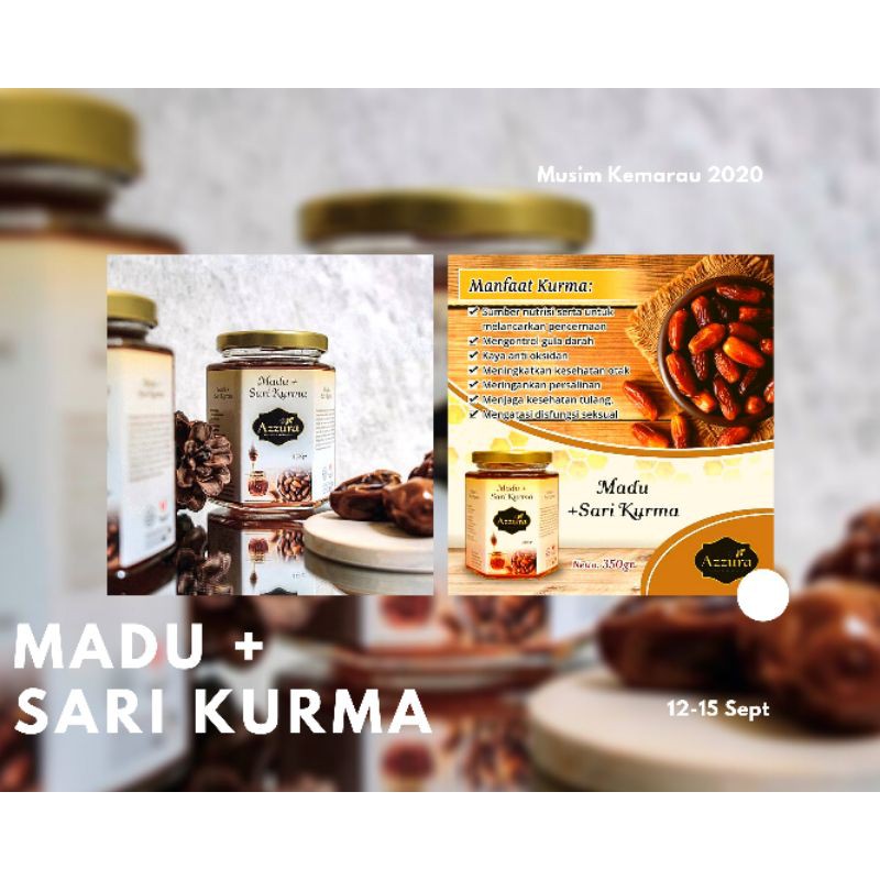 

Madu Azzura Madu Asli Madu Murni + Sari Kurma 350 gr